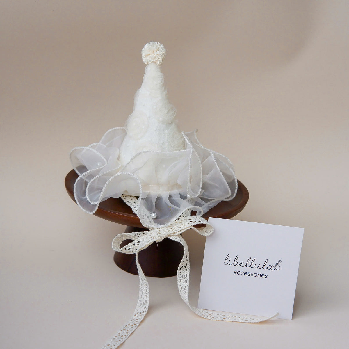 Libellula - Birthday/Party Cone Hat with Bow or Pompom Accent