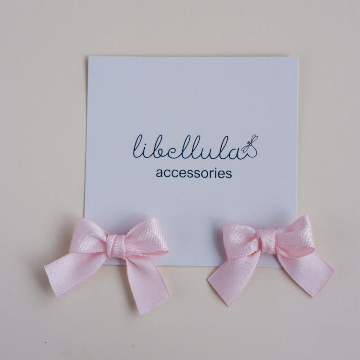 Libellula - Set of 2 Baby-Sized Bow Hair Clips (2.5cm Alligator Clips)