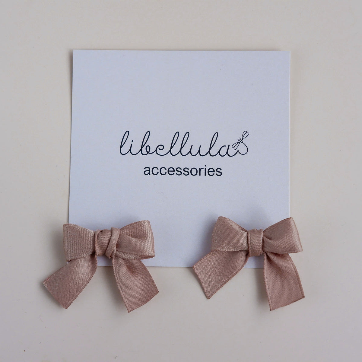 Libellula - Set of 2 Baby-Sized Bow Hair Clips (2.5cm Alligator Clips)