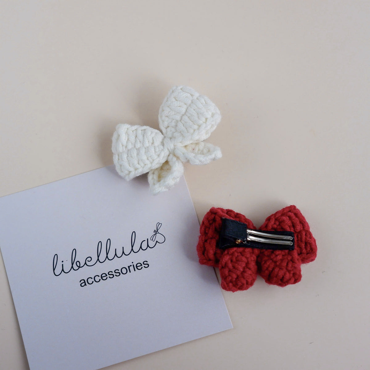 Libellula - Crochet Butterfly Hair Clip (3.5cm Alligator Clip)