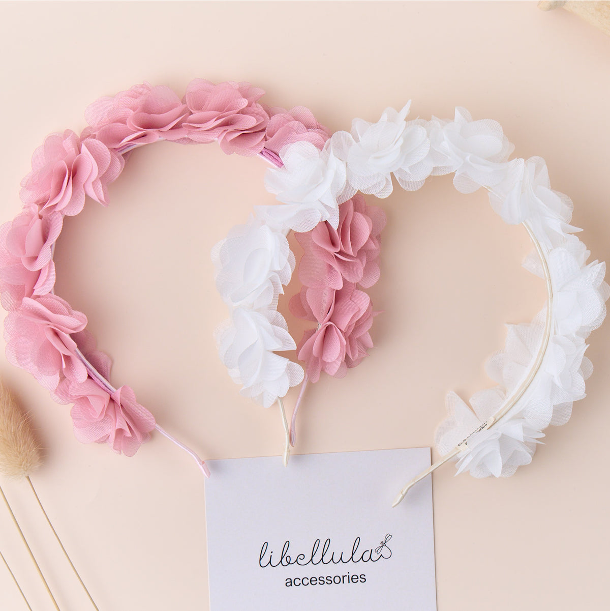 Libellula - Handmade Rose Flower Crown Headband