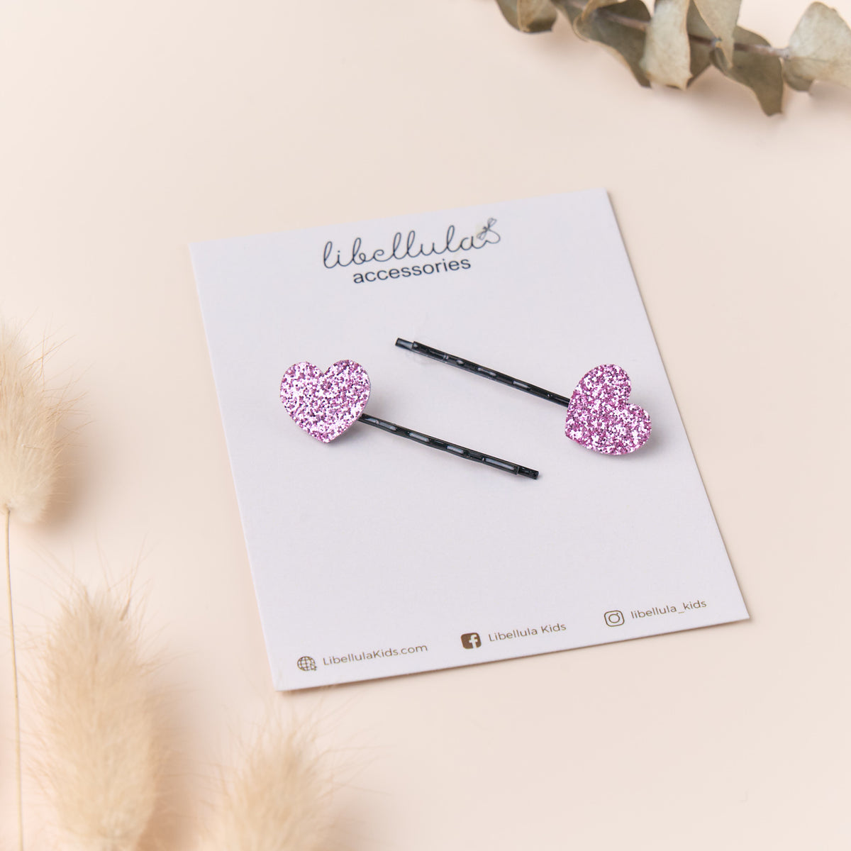 Libellula - Hair Pin for Baby Girls with Heart Accent